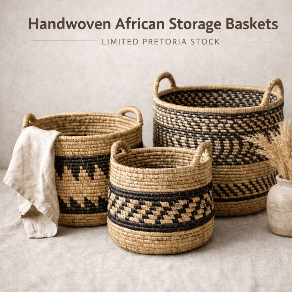 Handwoven African Storage Baskets